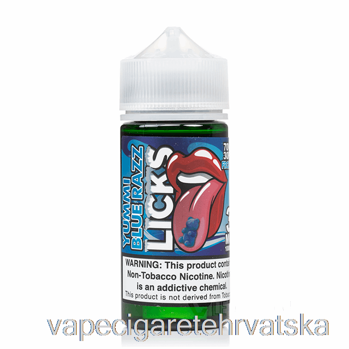 Vape Cigarete Frozty Yummi Blue Raspberry - Licks Roll Upz - 100ml 3mg